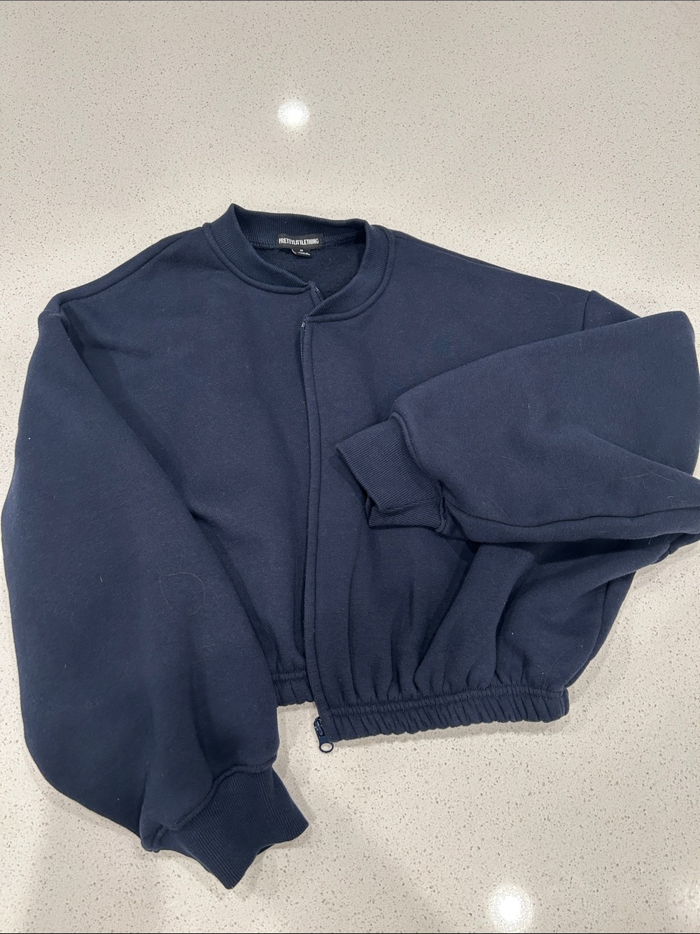 Velvet by Graham & Spencer Navy Zip-Up womens Sweater Jacket